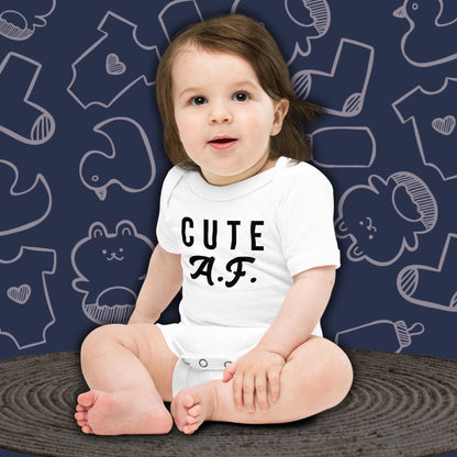 Cute As F#$% | Funny Baby Onesie | Infant Bodysuit