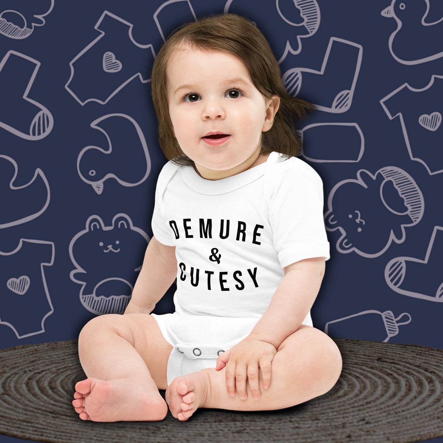 Demure | Funny Baby Onesie | Infant Bodysuit