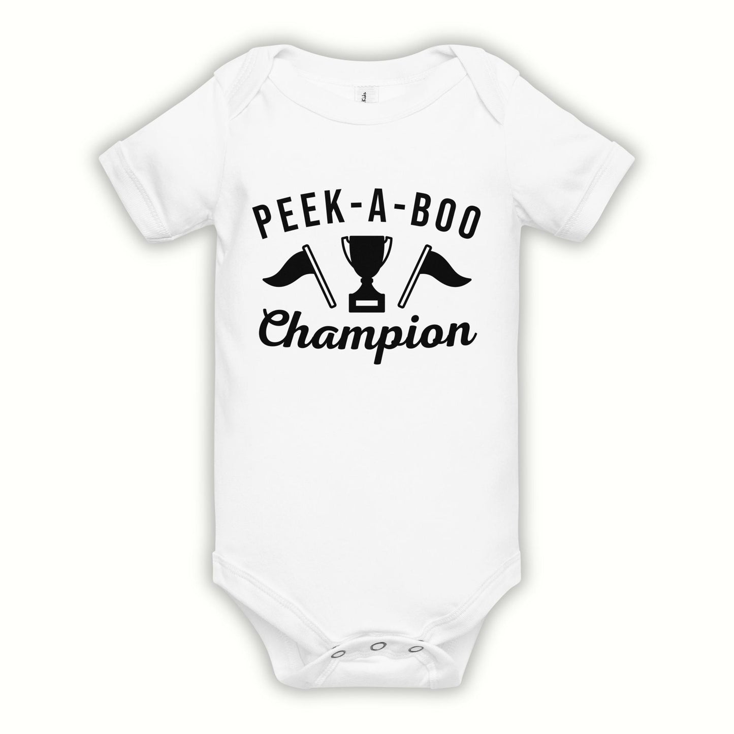 Peek-a-Boo Champ Onesie