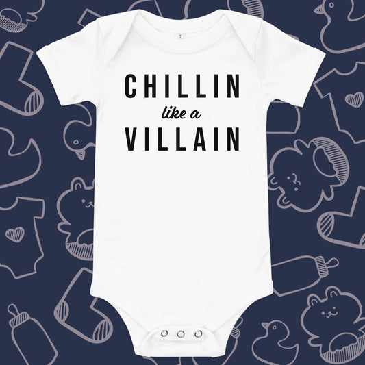 Chillin Onesie - Product Shot - Funny Baby Onesie - Cute Baby Onesie - Boy Baby Onesie - Girl Baby Onesie - Newborn Onesie - Baby Shower Gift - Baby Gift - Newborn Gift