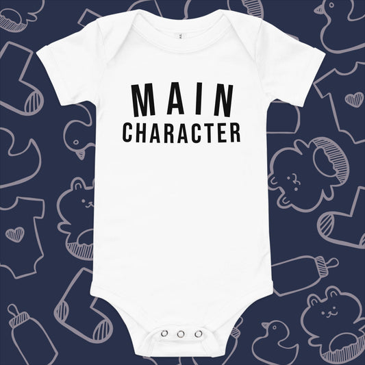 Main Character Onesie - Product Shot - Funny Baby Onesie - Cute Baby Onesie - Boy Baby Onesie - Girl Baby Onesie - Newborn Onesie - Baby Shower Gift - Baby Gift - Newborn Gift