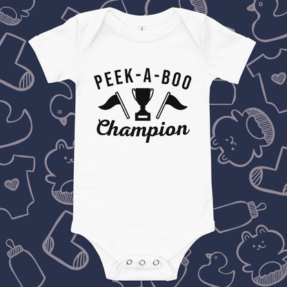 Peek-a-Boo Champ | Funny Baby Onesie | Infant Bodysuit